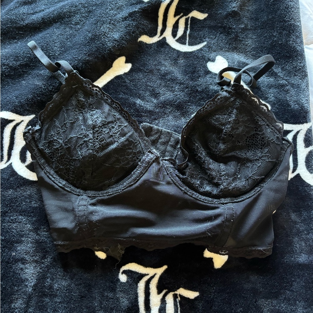 Garage Black Lace Bralette